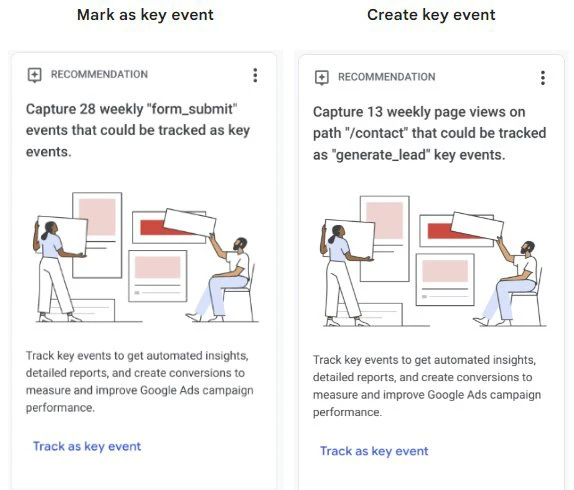 Dashboard screenshot showing the latest Google Analytics 4 updates, highlighting the new behavioral modeling reports and simplified navigation menu.