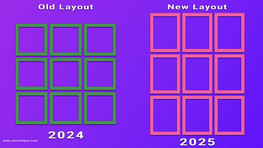 Smartphone screen showing the Instagram 2025 new layout, featuring the redesigned immersive home feed, integrated AI creative tools, and the relocated navigation bar for better reach.